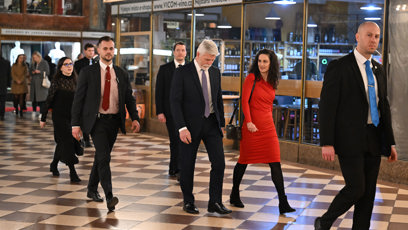 FOTO: Petr Pavel po skončení promítání.