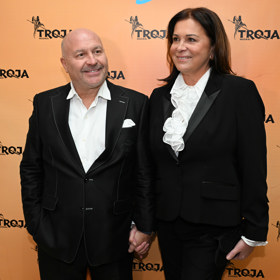 Michal David s manželkou.