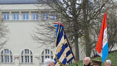 FOTO: Český prezident se zúčastnil vzpomínkového ceremoniálu a kladl věnec u Národního památníku lucemburské solidarity.