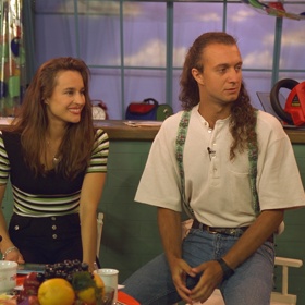 Moderátorské duo Lucie Výborná a Pavel Svoboda.