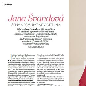 Nový rozhovor s herečkou Janou Švandovou si můžete přečíst v únorovém vydání Marianne.