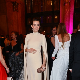 Gabriela Lašková vynesla róbu od návrhářky Martiny Pipkové Loudové.