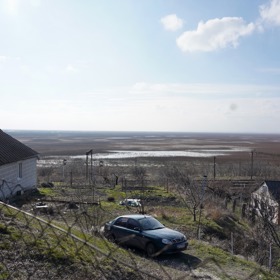 Pohled na nádrž Nová Kachovka.