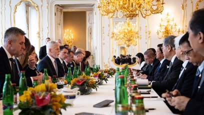 FOTO: Filipínský prezident dorazil na Hrad.