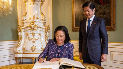 FOTO: Filipínský prezident se svou chotí.