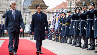 FOTO: Prezidenti u Pražského hradu.