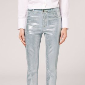 Přiléhavé elastické metalické džíny, Calzedonia, 1 199 Kč