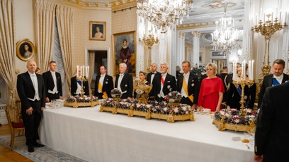 FOTO: Slavnostní večeře v Lucembursku.