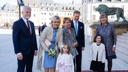 FOTO: Eva Pavlová s manželem v Lucembursku.