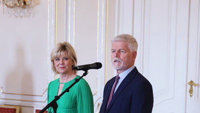 FOTO: Prezidentský pár na Hradě.