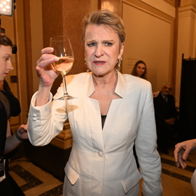 Simona Peková si večer náramně užívala.