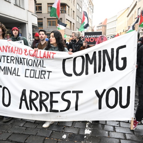 Pochod solidarity s Palestinou se proběhl v neděli odpoledne v Praze. 