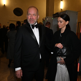 David Koller na premiéře filmu Tady Havel, slyšíte mě? na Hradě.