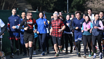 FOTO: Petr Pavel běžel v davu sportovců.