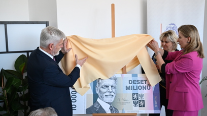 FOTO: Odhalení nové bankovky.