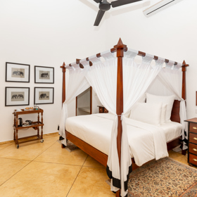 Luxusní rezidence na Srí Lance, ve které přebývá osmnáct žen bojující o srdce Radka Urbanyaka seznamovací show Ruža pro nevestu.