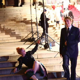 Některým se letos zlověstné schody přece jen vymstily. 