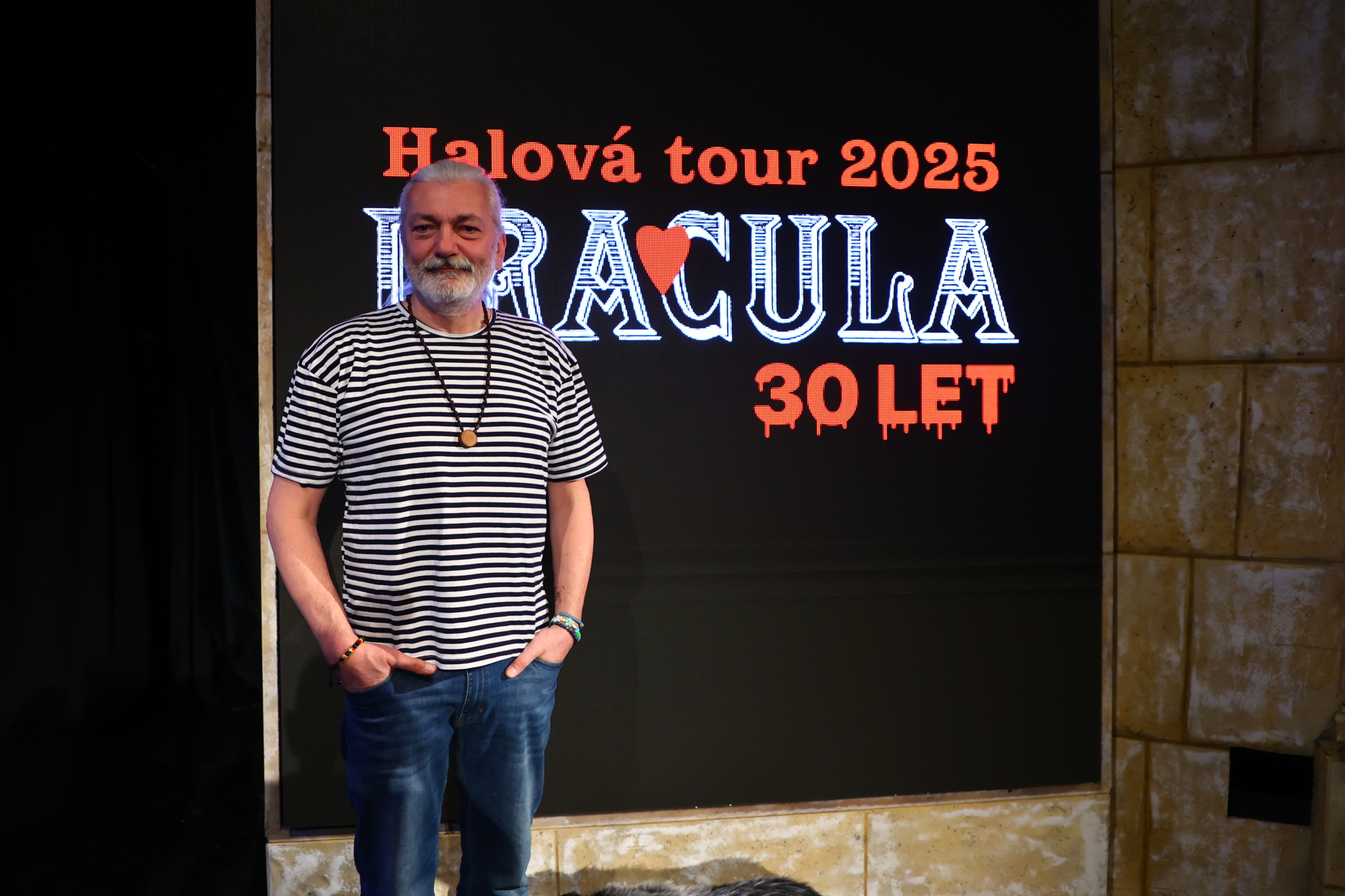 Tiskovka k muzikálu Dracula, na které samozřejmě nechyběl i Daniel Hůlka. 