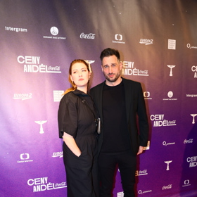  Debbi se svým partnerem Tomášem Pchálkem.