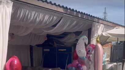 FOTO: Agáta Hanychová pro Rozárku vyzdobila celý dvorek.