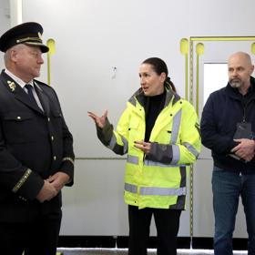 Alexandra Udženija se šéfem pražských policistů a záchranky.