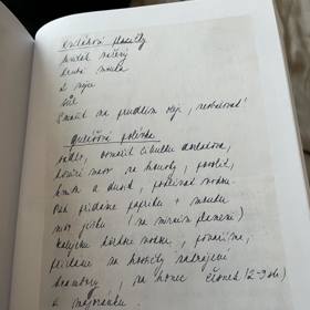 Zpěvačka Iveta Bartošová si v dospívání ručně psala rodinné recepty.