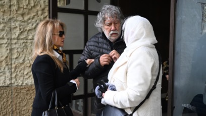 FOTO: Zdeněk Troška na pohřbu