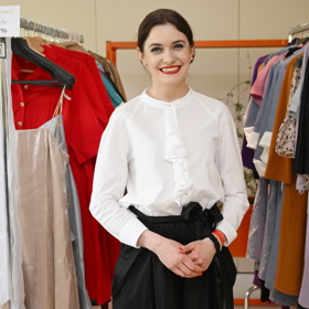 Herečka Sarah Haváčová. 