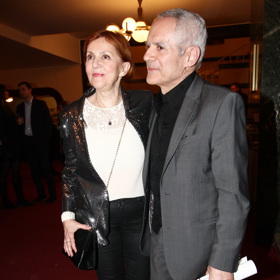 Lenka Termerová s manželem, syrským televizním režisérem Morisem Issou.