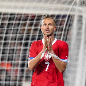 Český fotbalový reprezentant Antonín Barák.