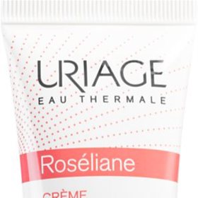 Denní krém pro citlivou pleť se sklony k začervenání, eliminuje vznik červených žilek v obličeji. (Roséliane Anti-Redness Cream Uriage, 379 Kč)