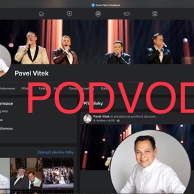 Na podvodný facebookový profil upozorňuje samotný zpěvák Pavel Vítek.