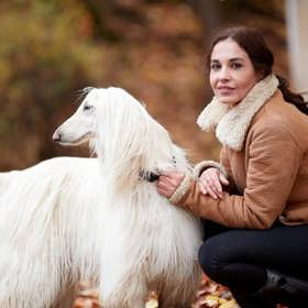 Herečka Michaela Kuklová se svou fenkou Justy. 