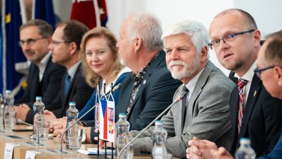 FOTO: Petr Pavel měl dobrou náladu.