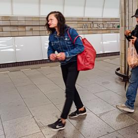 Katku jsme potkali v metru.