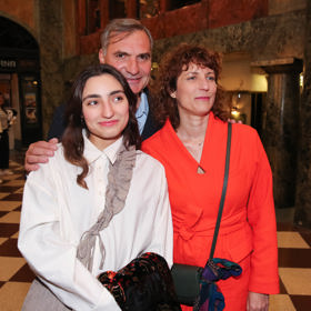 Jiří Macháček se svou životní partnerkou Kristinou Dufkovou a dospělou dcerou Bertou.