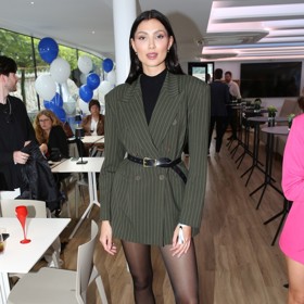 Na křest elektrolodi dorazila i Karolína Kopíncová.