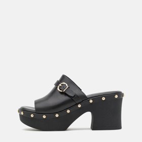 Černé pantoflíčky na podpatku, Tamaris, 1 470 Kč