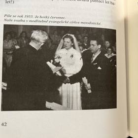 Helena Růžičková se za svého muže Jiřího vdávala v roce 1955.