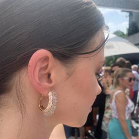 Součástí luxusních šperků ALO Diamonds byly i tyto výrazné náušnice.