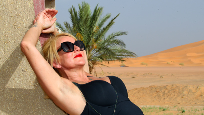 FOTO: Vendula Pizingerová na dovolené v Maroku.