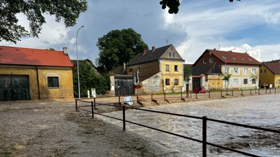 FOTO: Velké záplavy v obci Blížejov