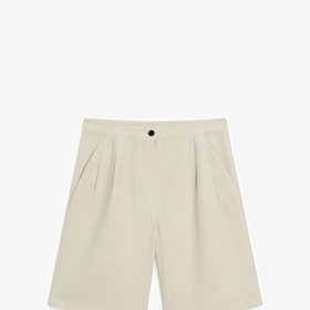 Lněné krémové bermudy, Massimo Dutti, 1 595 Kč