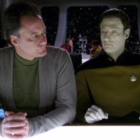 John de Lancie v seriálu Star Trek v roce 1990.