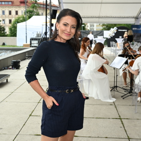 Gabriela Partyšová na módní akci v Brně.