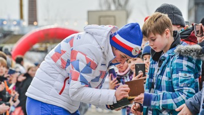 FOTO: Aneta Lédlová s fanouškem