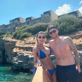 Klára Kováčová s manželem na dovolené.