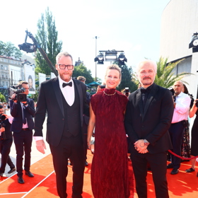 Kryštof Mucha s partnerkou.