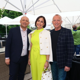 Alex Mynářová měla dobrou náladu. 