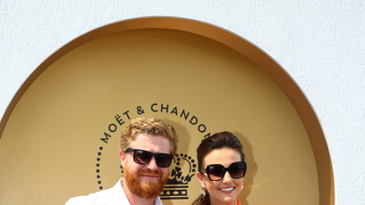 FOTO: Jakub s manželkou na Moët party.